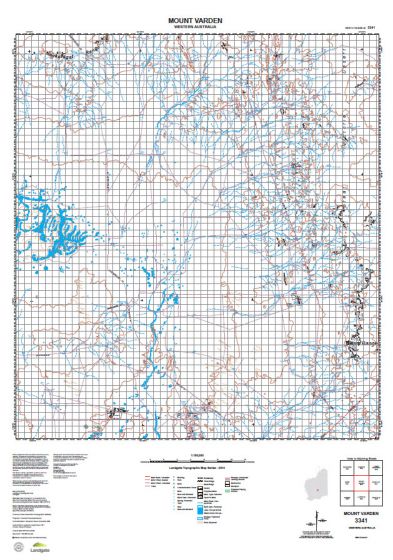 3341 Mount Varden Topographic Map by Landgate (2015)