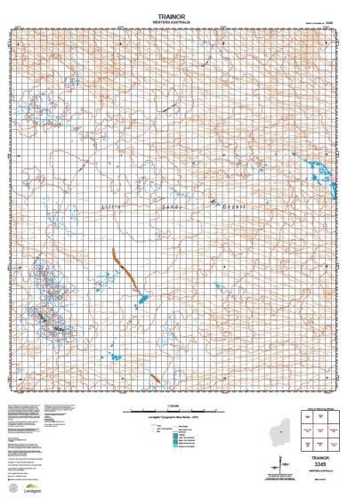 3349 Trainor Topographic Map by Landgate (2015)