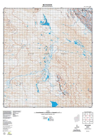 3351 McFadden Topographic Map by Landgate (2015)