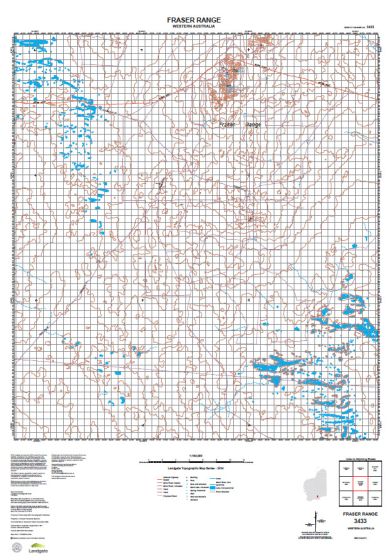 3433 Fraser Range Topographic Map by Landgate (2015)