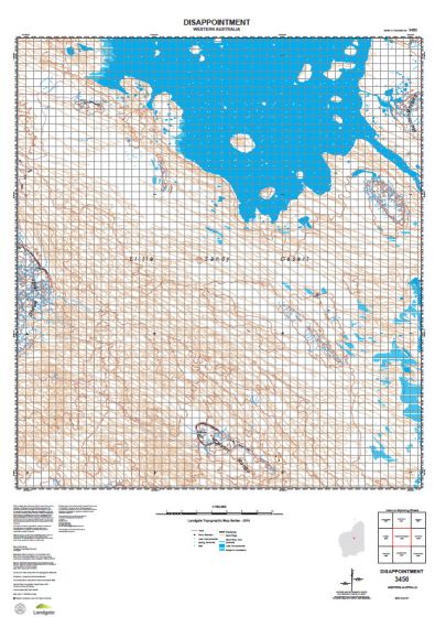 3450 Disapointment Topographic Map by Landgate (2015)