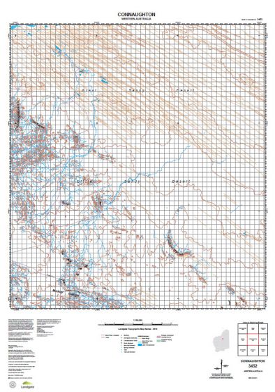 3452 Connaughton Topographic Map by Landgate (2015)