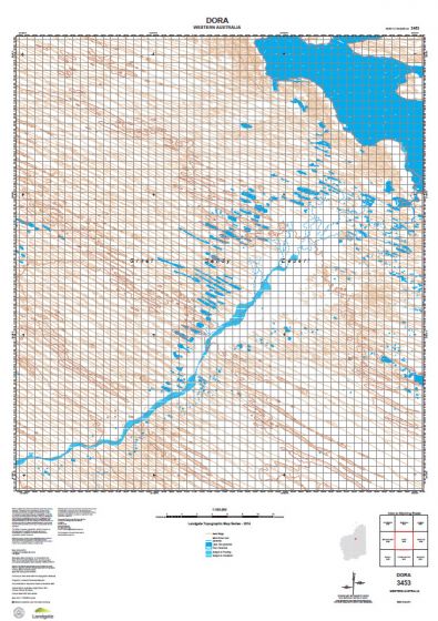 3453 Dora Topographic Map by Landgate (2015)