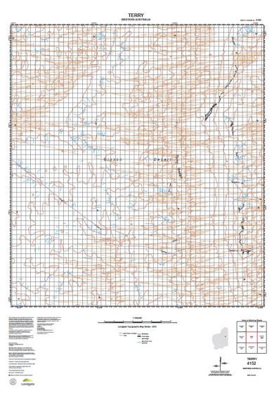 Buy 4152 Terry Topographic Map by Landgate (2015) – The Chart & Map Shop