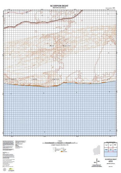 4233 Scorpion Bight Topographic Map by Landgate (2015)