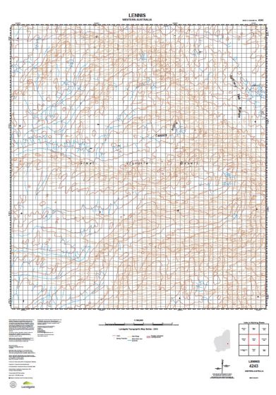 4243 Lennis Topographic Map by Landgate (2015)