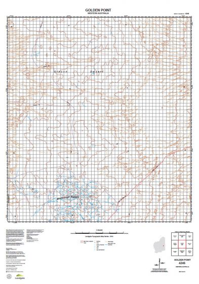4246 Golden Point Topographic Map by Landgate (2015)