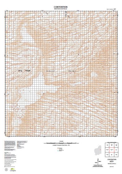 4251 Contention Topographic Map by Landgate (2015)