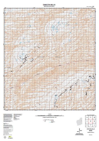 4252 Dakota Hills Topographic Map by Landgate (2015)