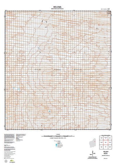 4255 Helena Topographic Map by Landgate (2015)