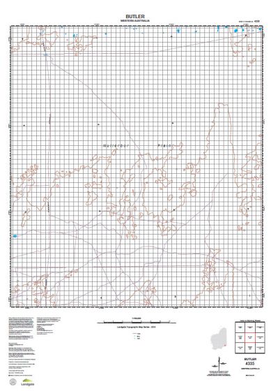 4335 Butler Topographic Map by Landgate (2015)
