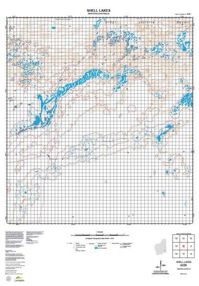 Buy 4339 Shell Lakes Topographic Map by Landgate (2015) – The Chart ...