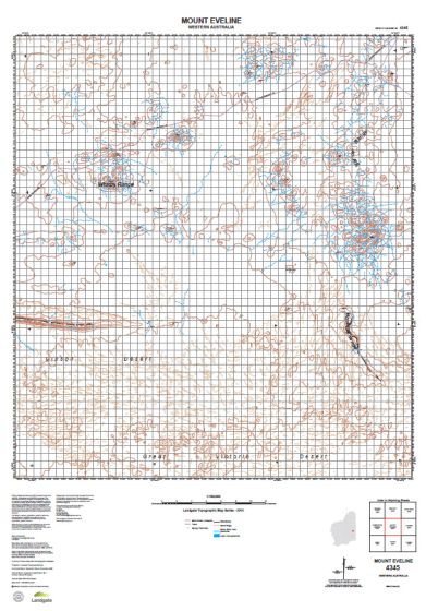 4345 Mount Eveline Topographic Map by Landgate (2015)