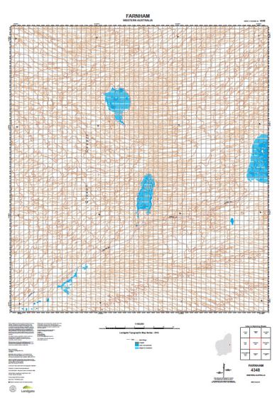 4348 Farnham Topographic Map by Landgate (2015)