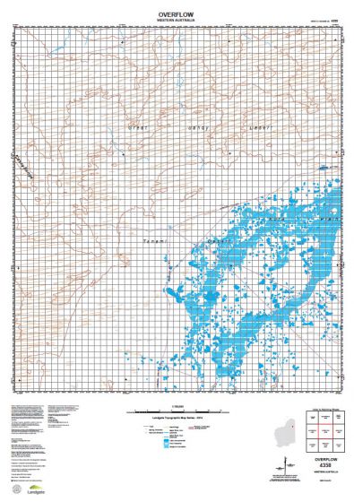 4358 Overflow Topographic Map by Landgate (2015)