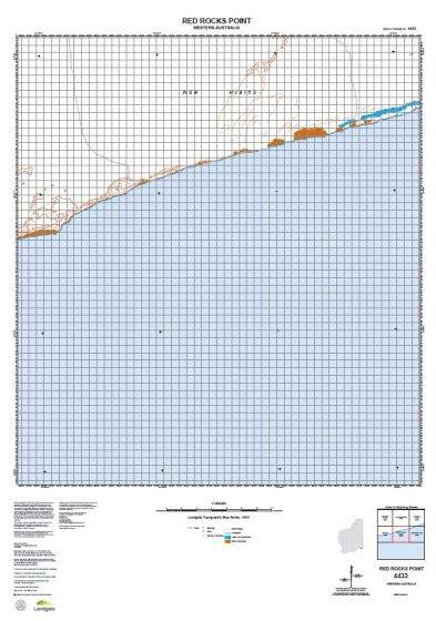 Buy 4433 Red Rocks Point Topographic Map by Landgate (2015) – The Chart ...