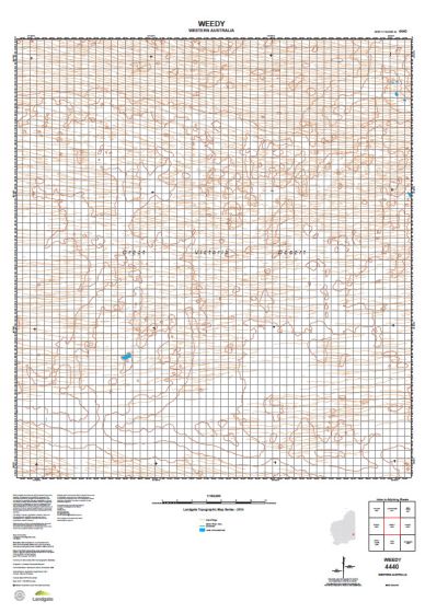 4440 Weedy Topographic Map by Landgate (2015)