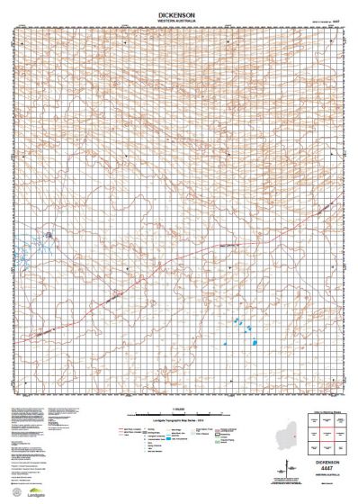 4447 Dickenson Topographic Map by Landgate (2015)