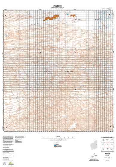 4451 Pintubi Topographic Map by Landgate (2015)