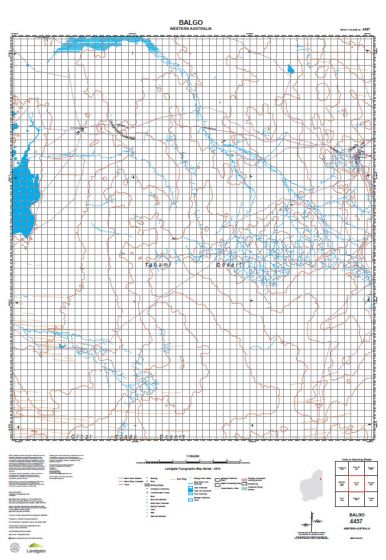 4457 Balgo Topographic Map by Landgate (2015)