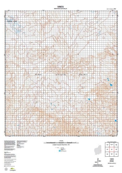 4544 Vines Topographic Map by Landgate (2015)