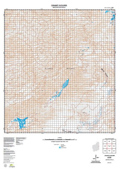 4550 Orantjugurr Topographic Map by Landgate (2015)