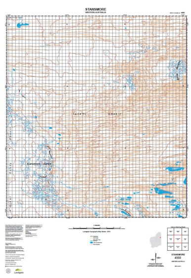 4555 Stansmore Topographic Map by Landgate (2015)