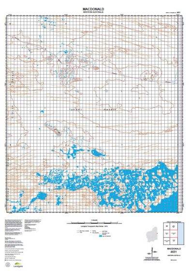 Buy 4651 Macdonald Topographic Map by Landgate (2015) – The Chart & Map ...
