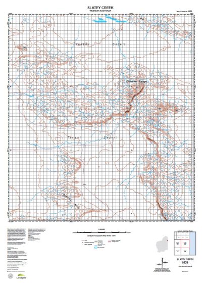 4659 Slatey Creek Topographic Map by Landgate (2015)