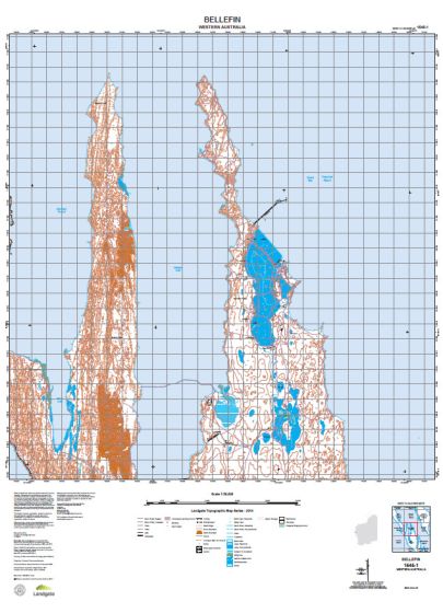 1545-1 Bellefin Topographic Map by Landgate (2015)
