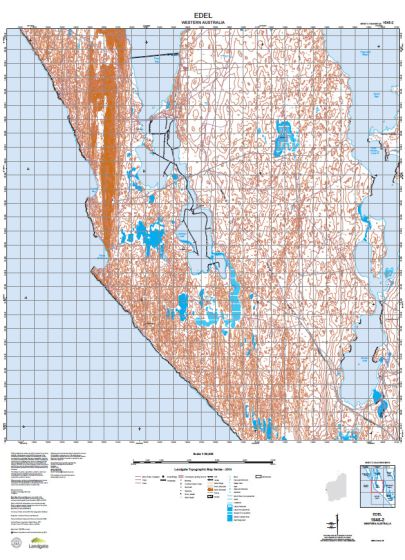 1545-2 Edel Topographic Map by Landgate (2015)