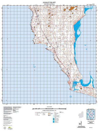1645-4 Goulet Bluff Topographic Map by Landgate (2015)