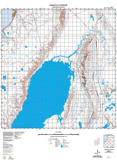 1650-1 Gnargoo Range Topographic Map by Landgate (2015)