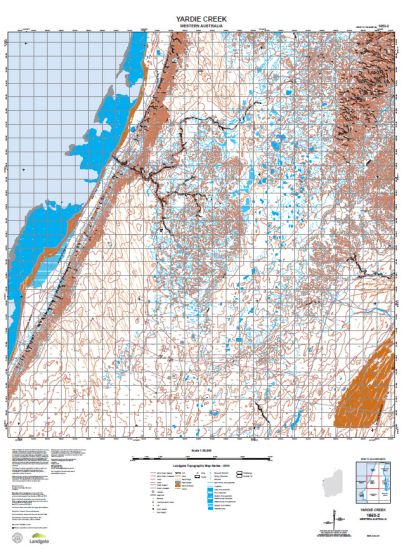1653-2 Yardie Creek Topographic Map by Landgate (2015)