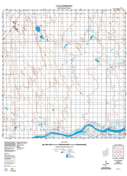 1750-1 Coolanberry Topographic Map by Landgate (2015)