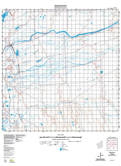 1750-3 Manarrah Topographic Map by Landgate (2015)