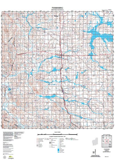 2136-2 Piawaning Topographic Map by Landgate (2015)
