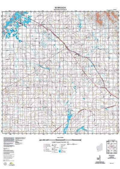 Buy 2139-3 Bowgada Topographic Map by Landgate (2015) – The Chart & Map ...