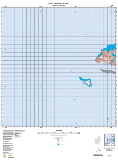 2156-1 Eaglehawk Island Topographic Map by Landgate (2015)