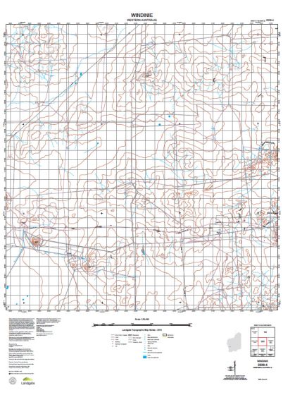 2239-4 Windinie Topographic Map by Landgate (2015)