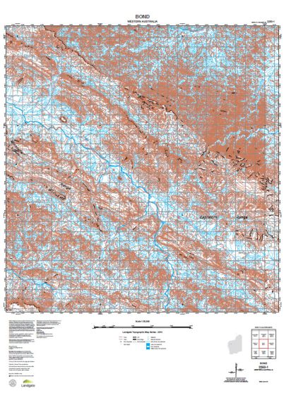 2250-1 Bond Topographic Map by Landgate (2015)