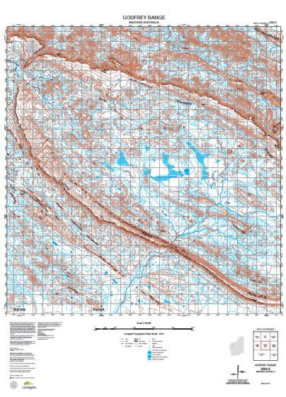 2250-2 Godfrey Range Topographic Map by Landgate (2015)