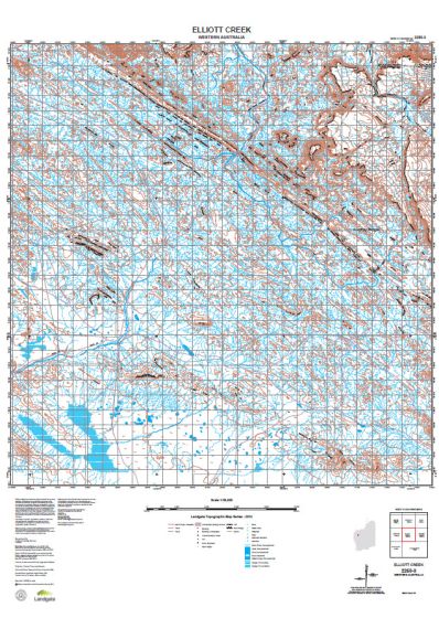 2250-3 Elliott Creek Topographic Map by Landgate (2015)