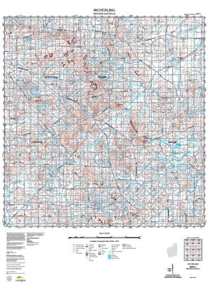 2332-1 Woyerling Topographic Map by Landgate (2015)