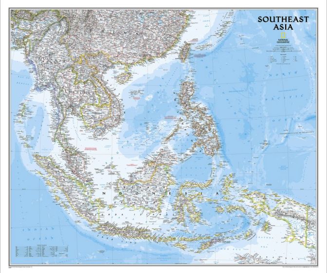 National Geographic Southeast Asia Wall Map by National Geographic (2012)
