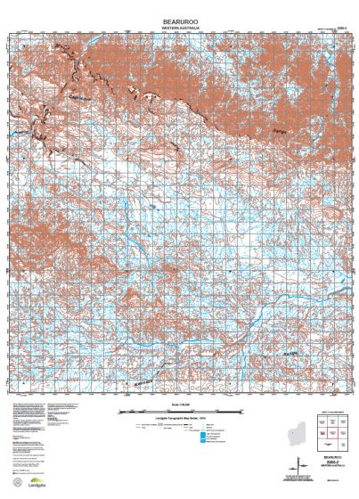 2350-2 Bearuroo Topographic Map by Landgate (2015)