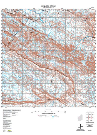 2350-3 Kenneth Range Topographic Map by Landgate (2015)