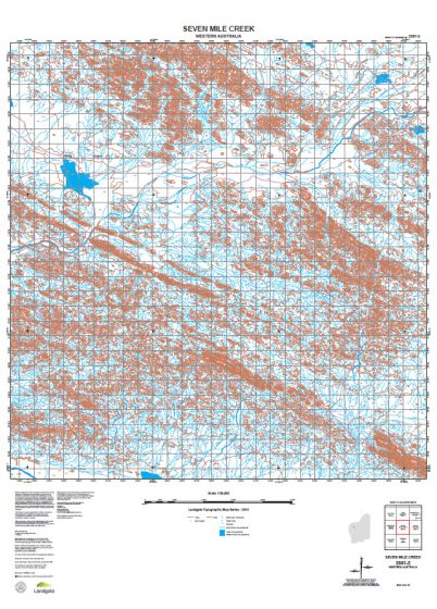 2351-2 Seven Mile Creek Topographic Map by Landgate (2015)