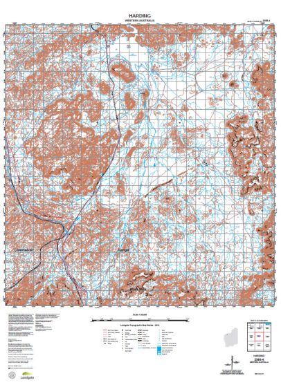 2355-4 Harding Topographic Map by Landgate (2015)