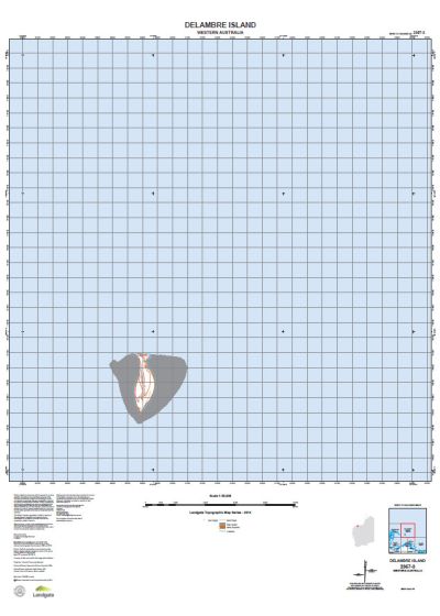 2357-3 Delambre Island Topographic Map by Landgate (2015)